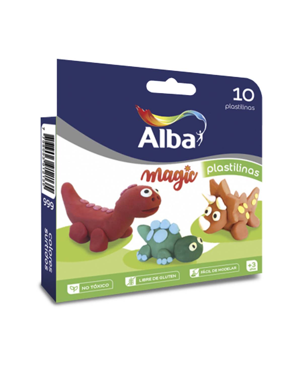 Plastilina Alba Magic Colores Surtidos x 10 Un